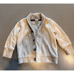 H&M Boys 12 Month Beige Button Up Sweater
